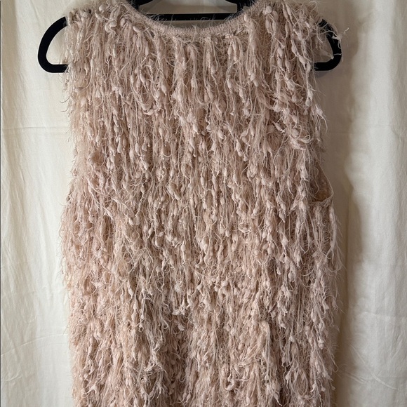 JODIFL Cream Shaggy Open-Front Sweater Vest - Picture 5 of 5